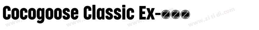 Cocogoose Classic Ex字体转换